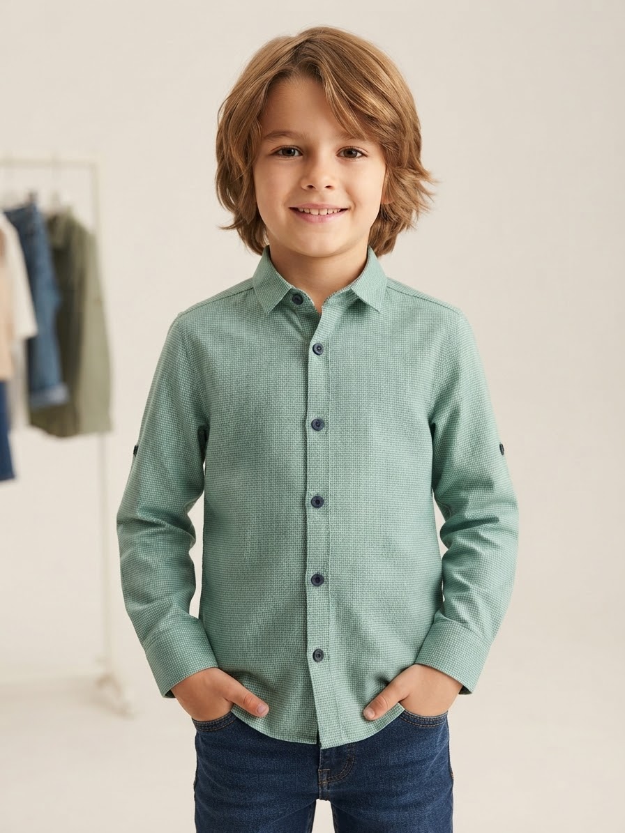 Chemise vert sauge
