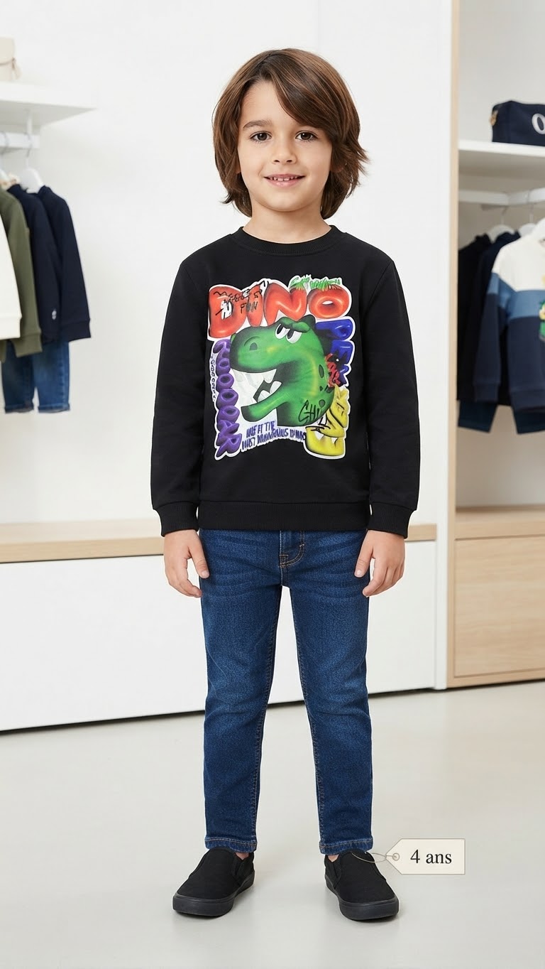 Pull noir DINO