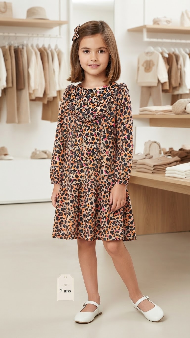 Robe léo orange