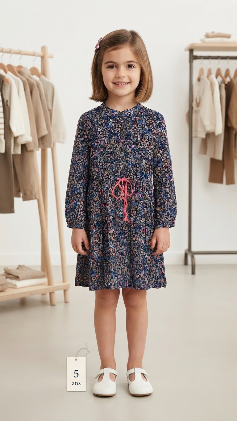Robe fleury