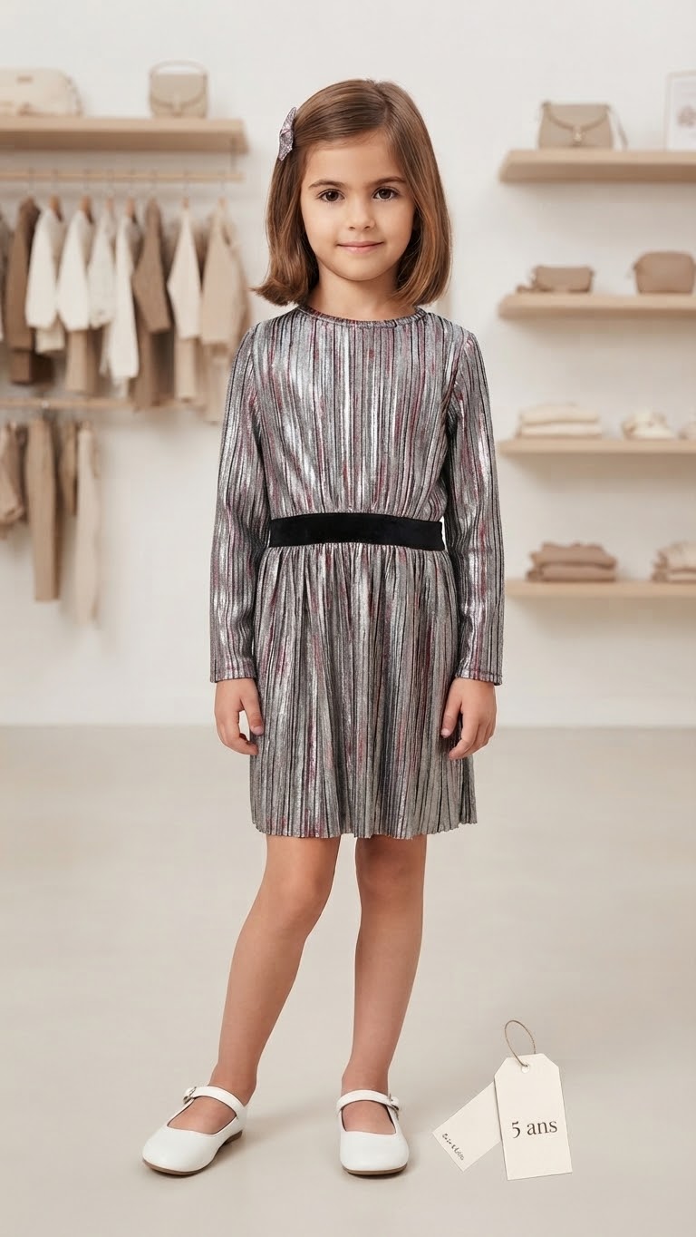 Robe argenté