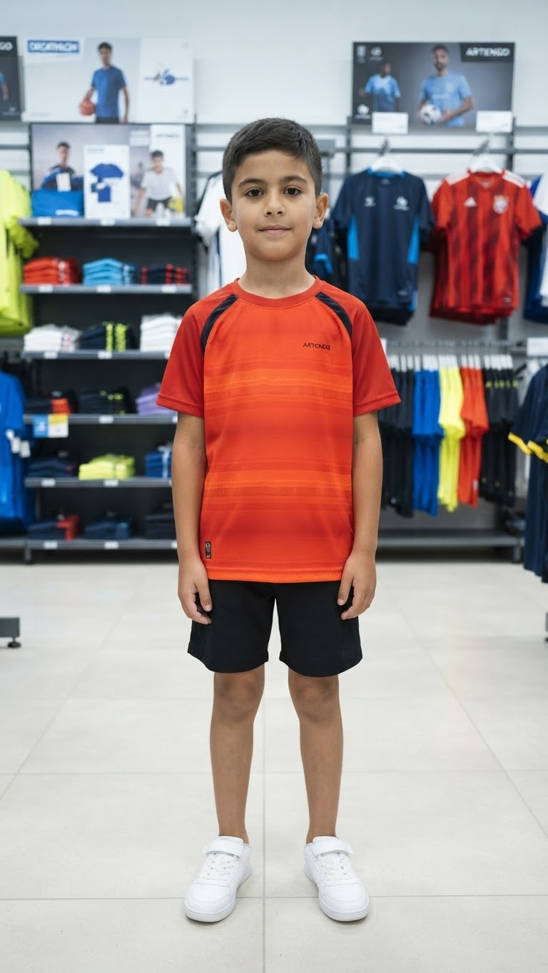 T-shirt orange sport