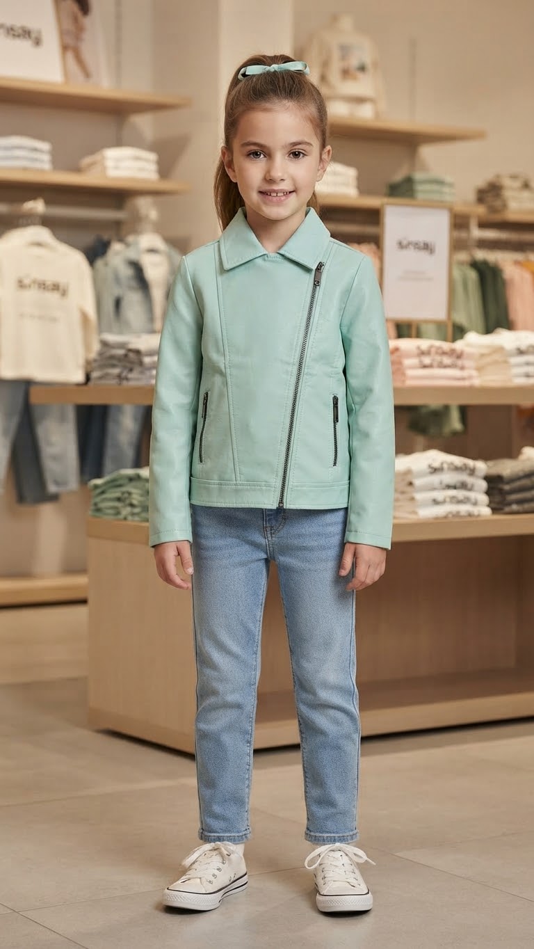 Veste vert pastel